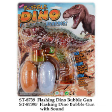 Pistola de bolinha Dino intermitente com brinquedo de som